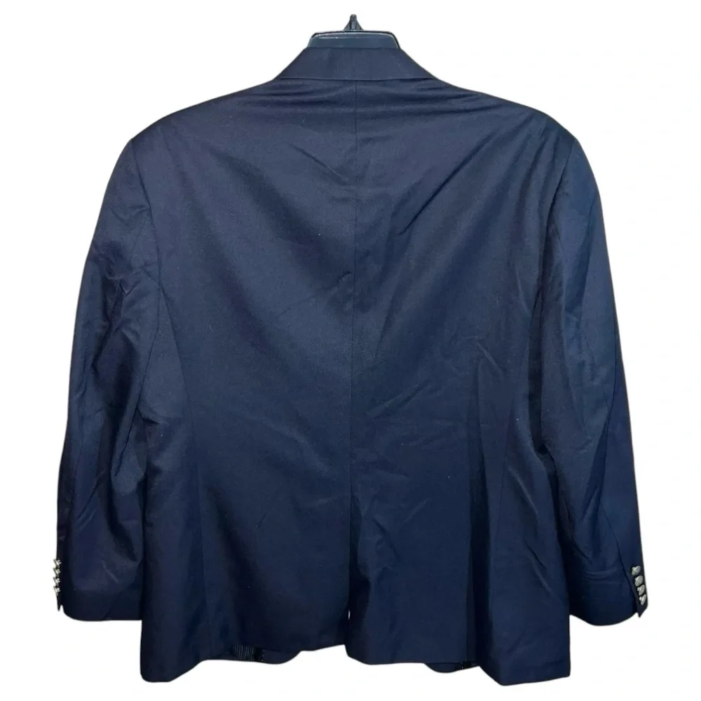 Haggar Sport Coat Blazer Men’s Size 44 Regular Blue 2 Button